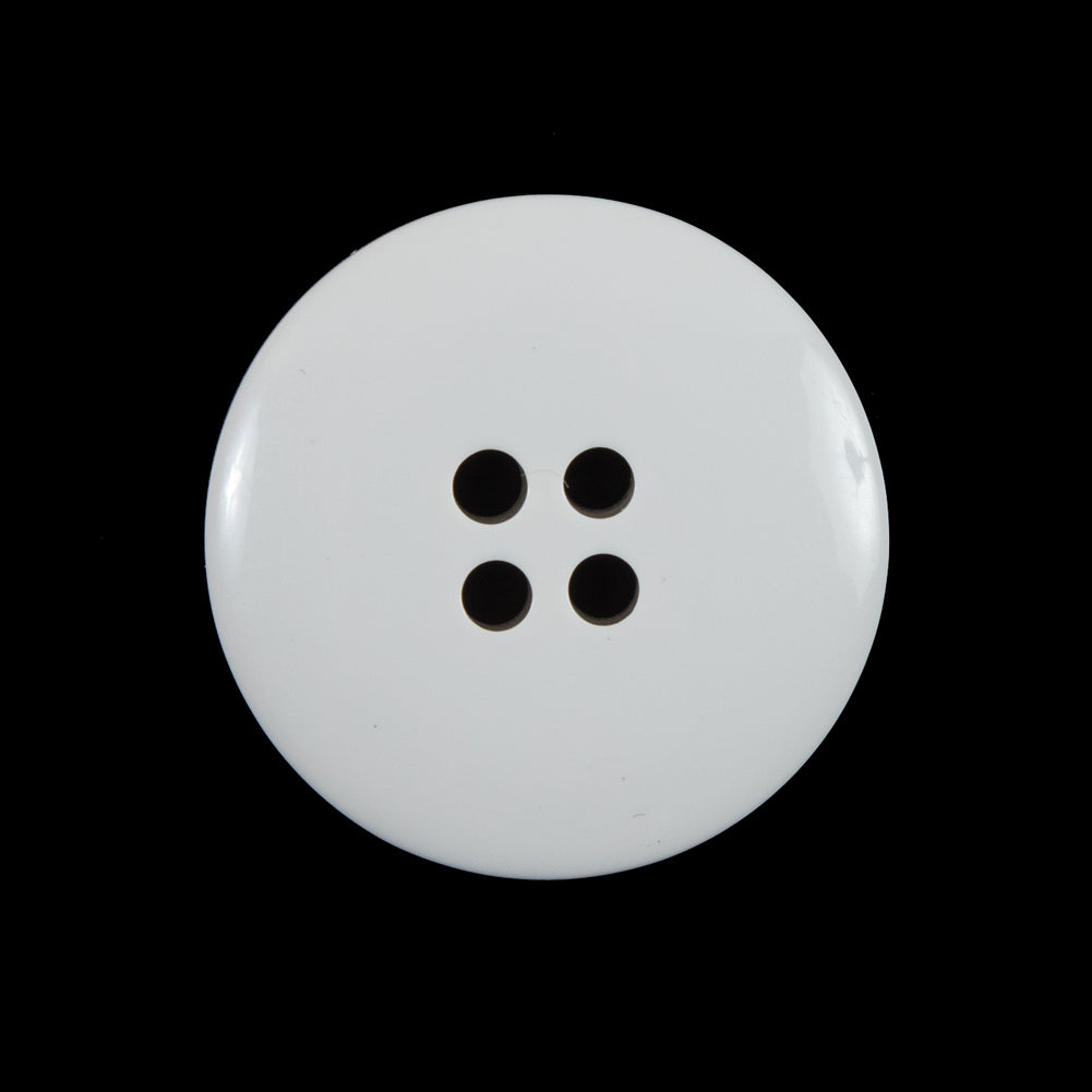 White 4-Holed Plastic Button - 40L/25.5mm - Joann Fabrics