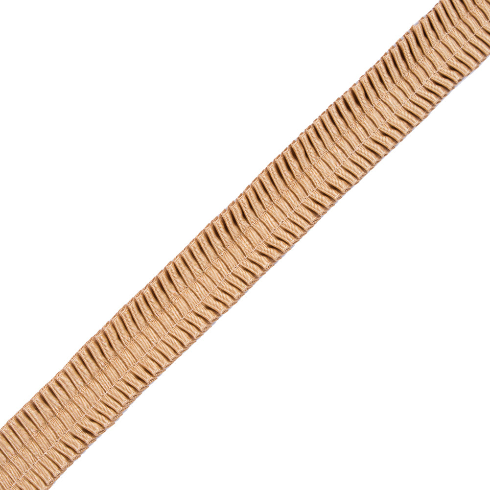 Italian Gold Deep Knife Pleated Trimming - 1