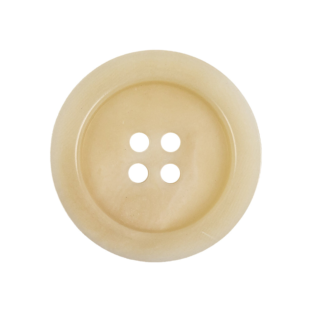 Italian Matte Bleached Sand 4 Hole Plastic Button - 42L/27mm - Joann Fabrics