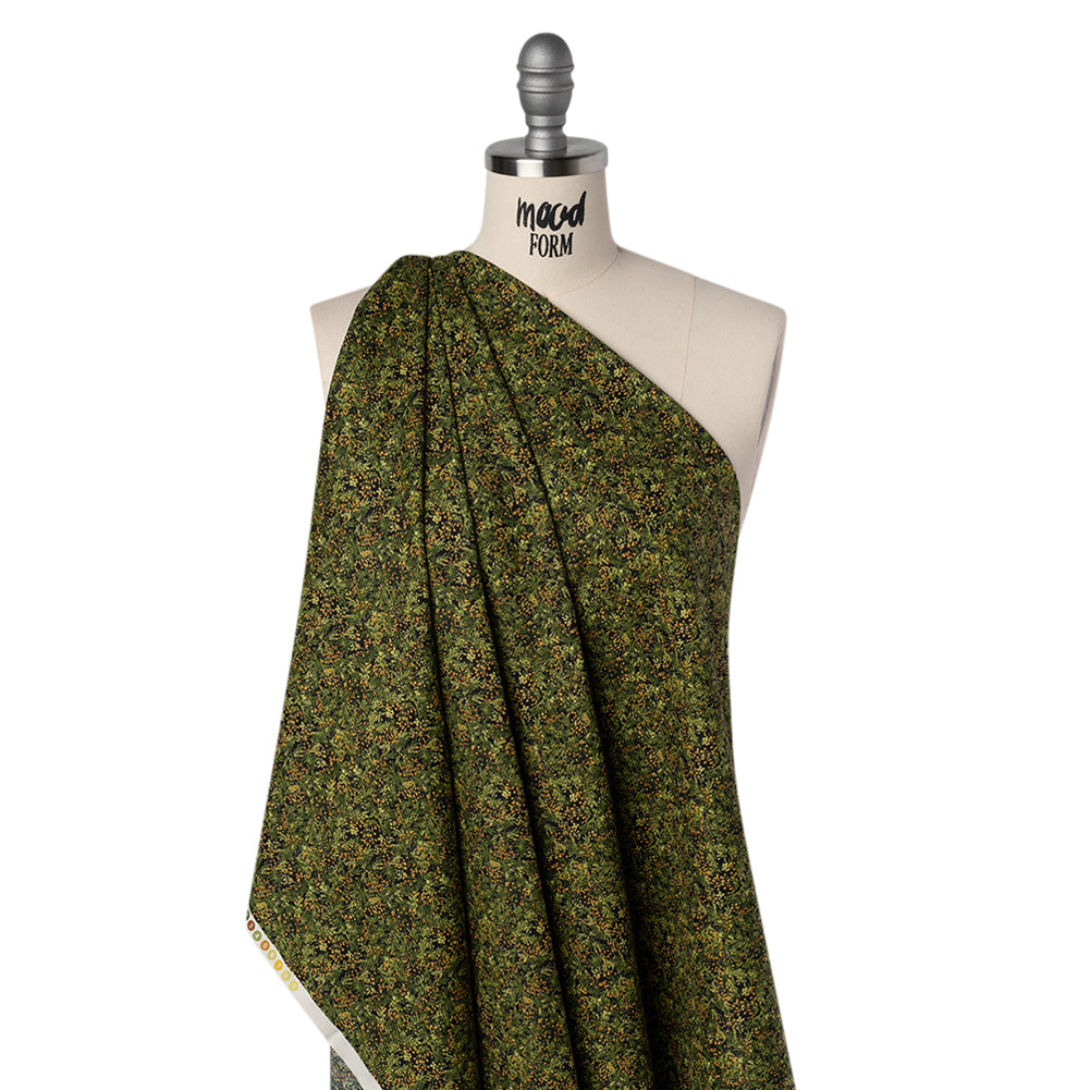 Printed Quilting Cotton by Northcott Studio - Olive Green Cedar - Naturescapes Collection - Joann Fabrics