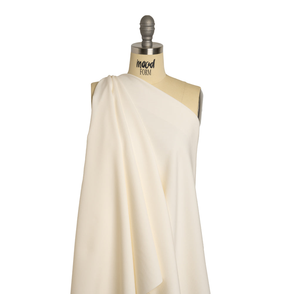 Stretch Polyester and Viscose Pique - Ivory - Deadstock - Joann Fabrics