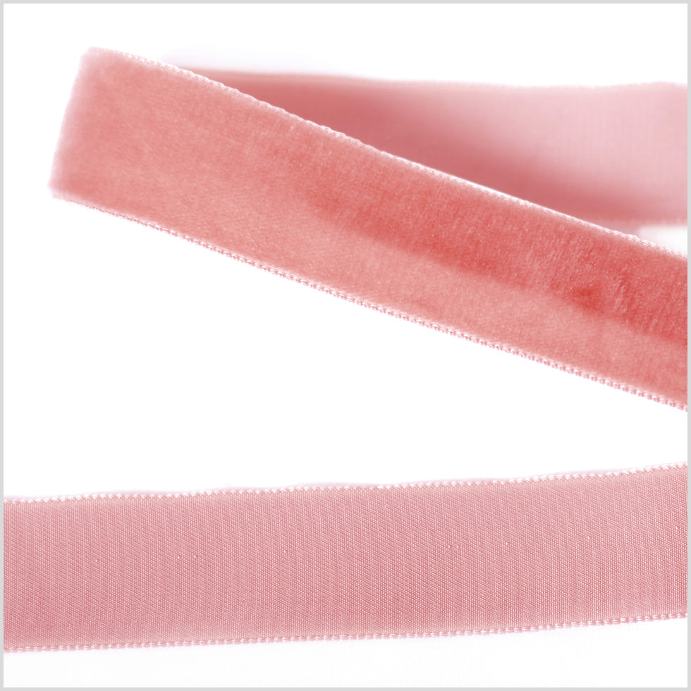 Single Faced Velvet Ribbon Made in Italy - 7/8