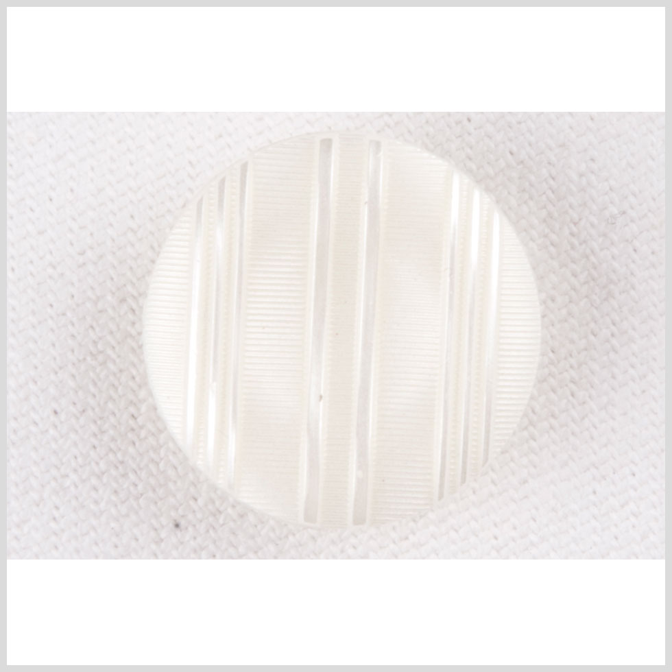 Plastic Shank Back Button - 32L/20mm - Off White Ribs and Stripes - Joann Fabrics