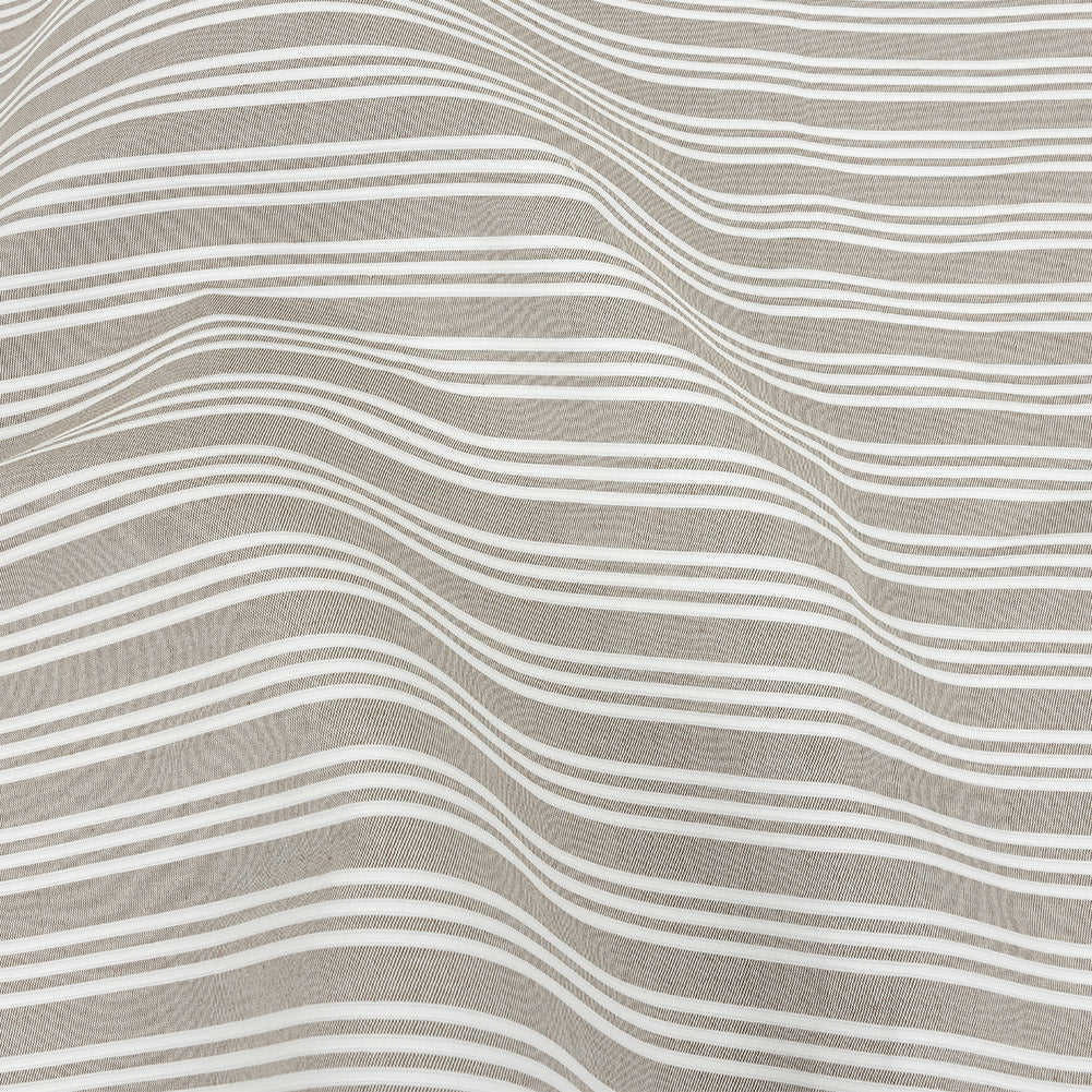 Khaki Double Wide Drapery Twill with Raised White Stripes - Joann Fabrics