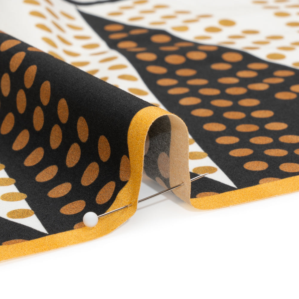 Cotton Poplin Panel - Goldenrod Geometric and Floral - Mood Exclusive Link Up - Joann Fabrics