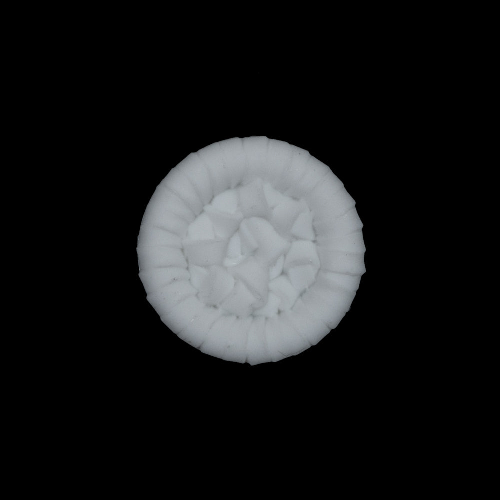 White Detailed Plastic Shank-Back Button - 32L/20mm - Joann Fabrics