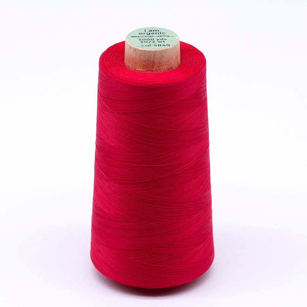 SCANFIL® 50wt Organic Pima Cotton Thread 5000 yd Cones - 4849 Watermelon - Joann Fabrics