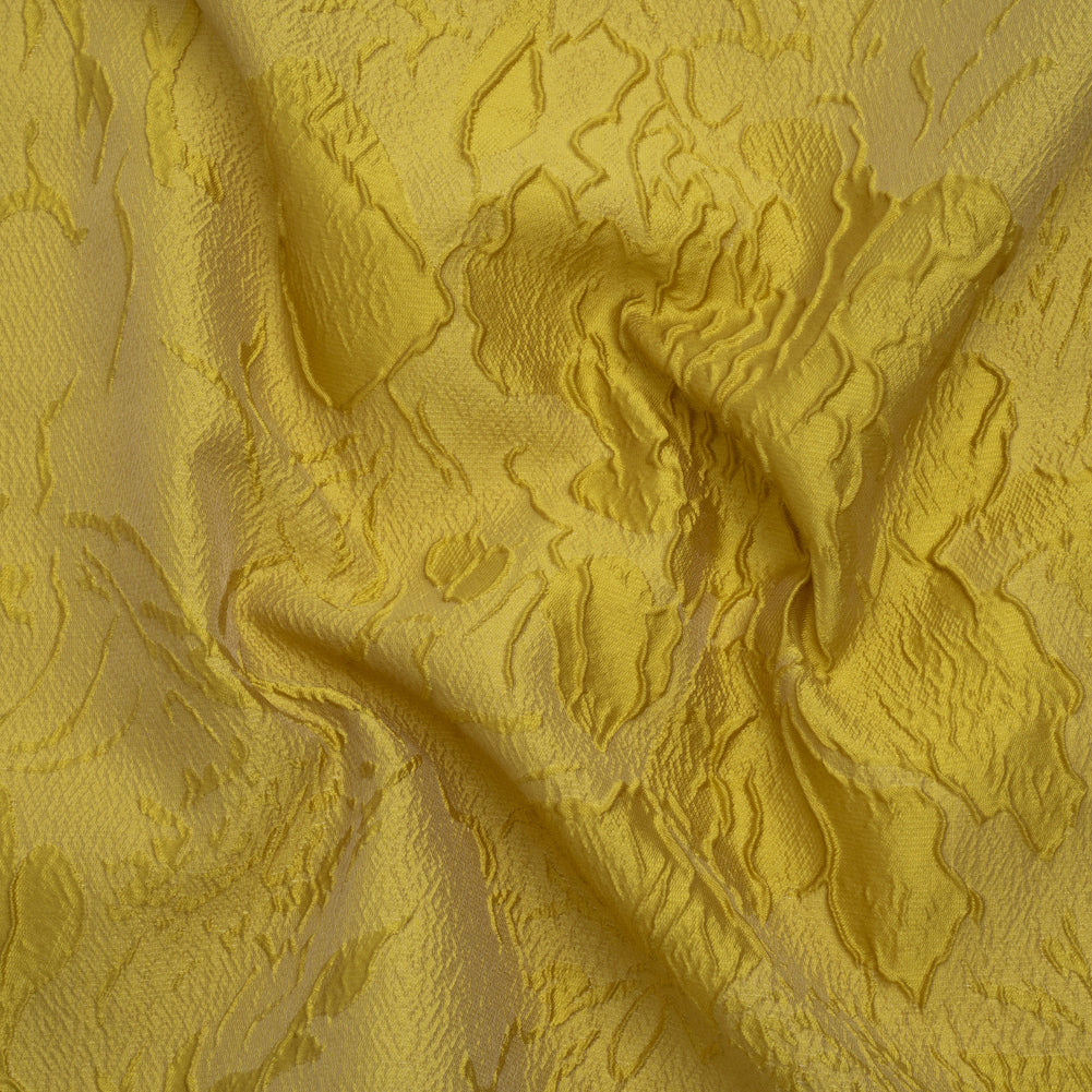 Luminous Citron Crinkled Luxury Brocade - Joann Fabrics