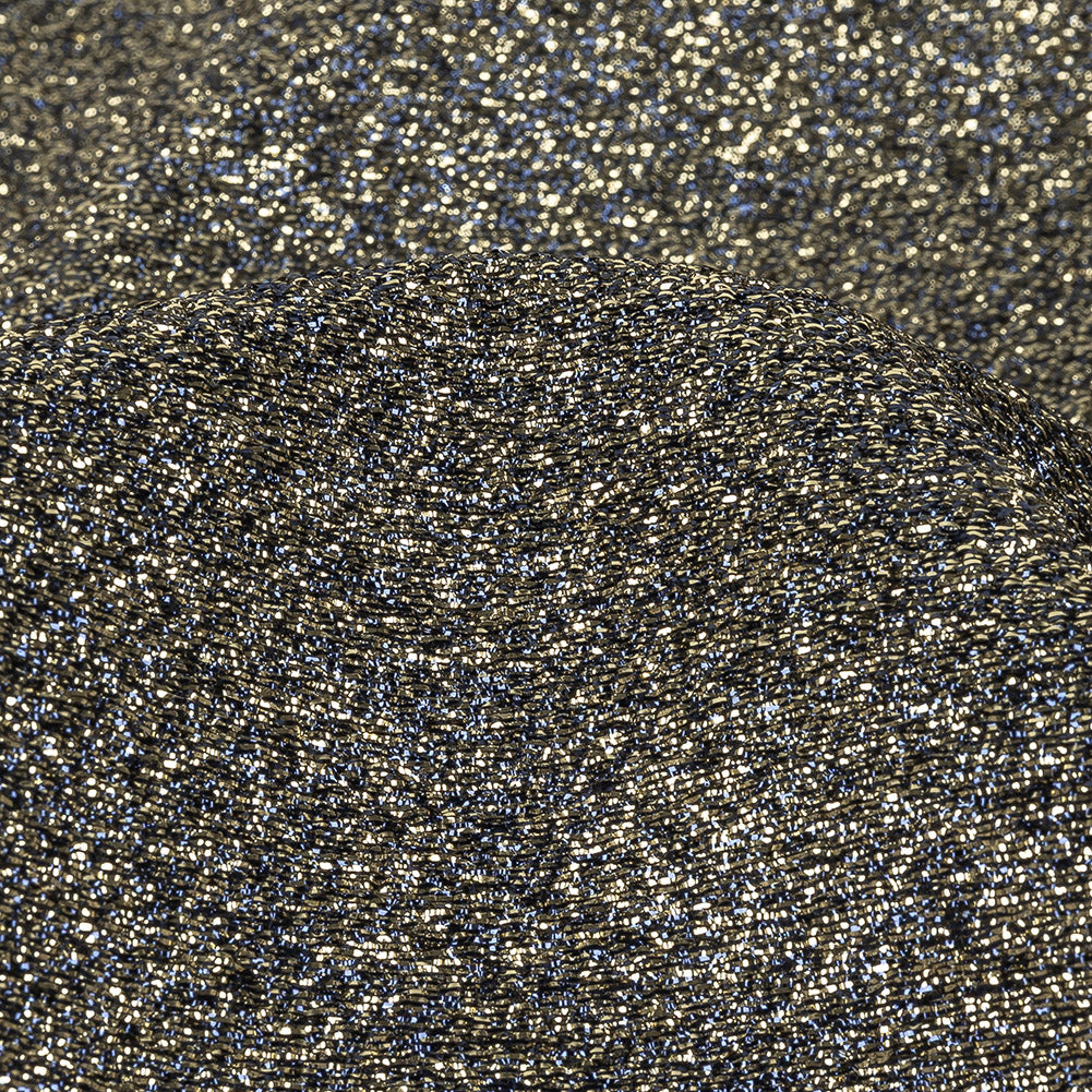 Cygnus Metallic Gold and Navy Crinkled Lame Luxury Brocade - Joann Fabrics