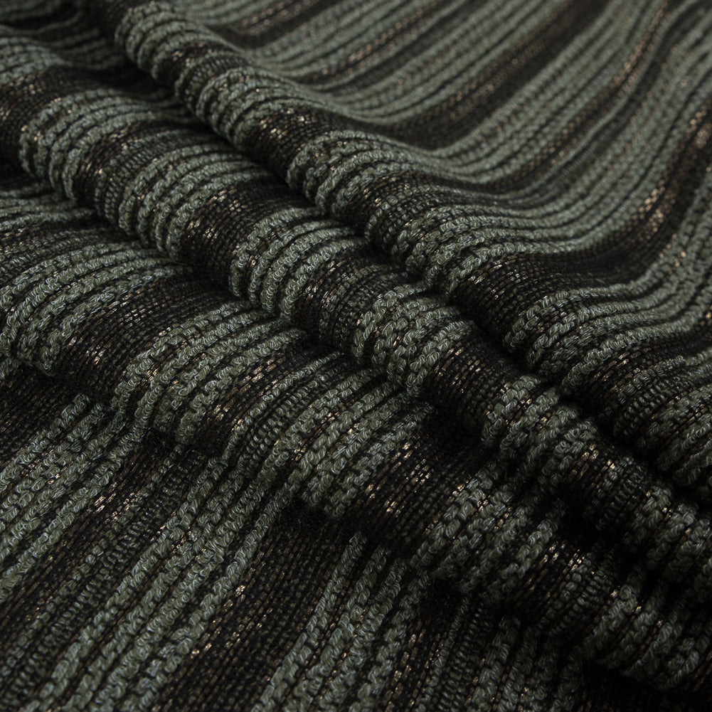 Italian Olive Striped Cotton Blended Tweed - Joann Fabrics