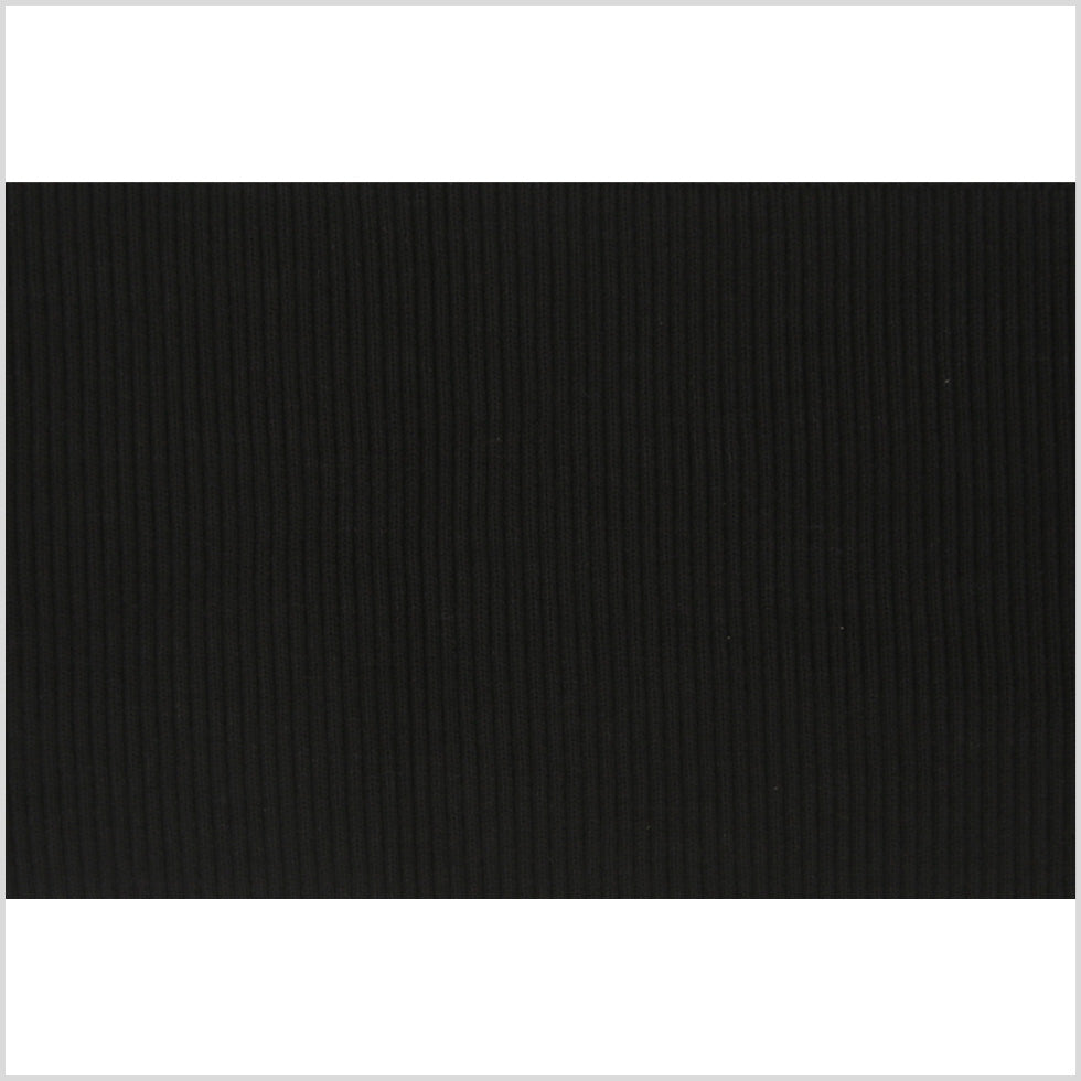 Black Rib Knit Trim - 7