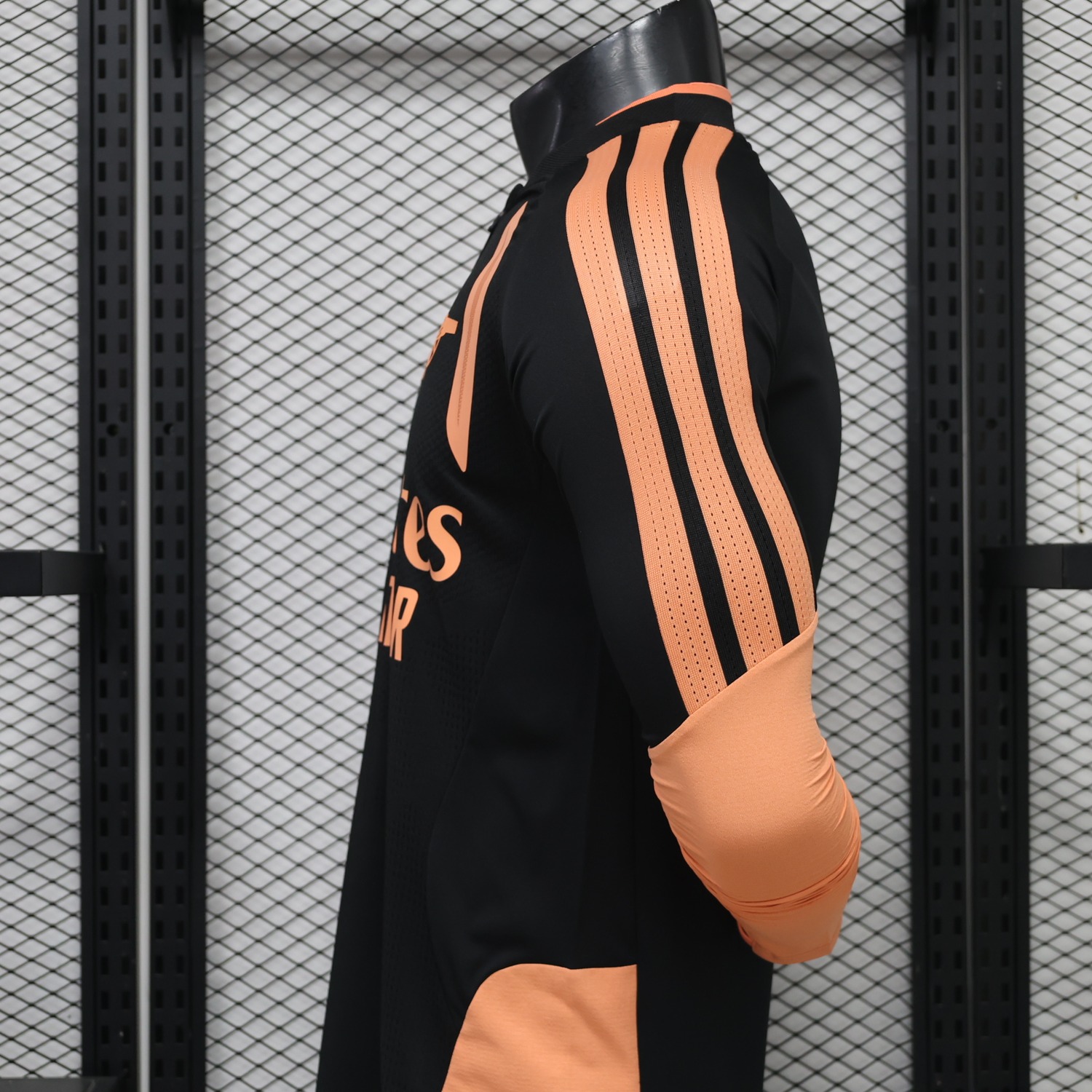Arsenal 26-27 Black Orange Long Sleeves Training Jersey - Player Version - UnitedFutballJersey
