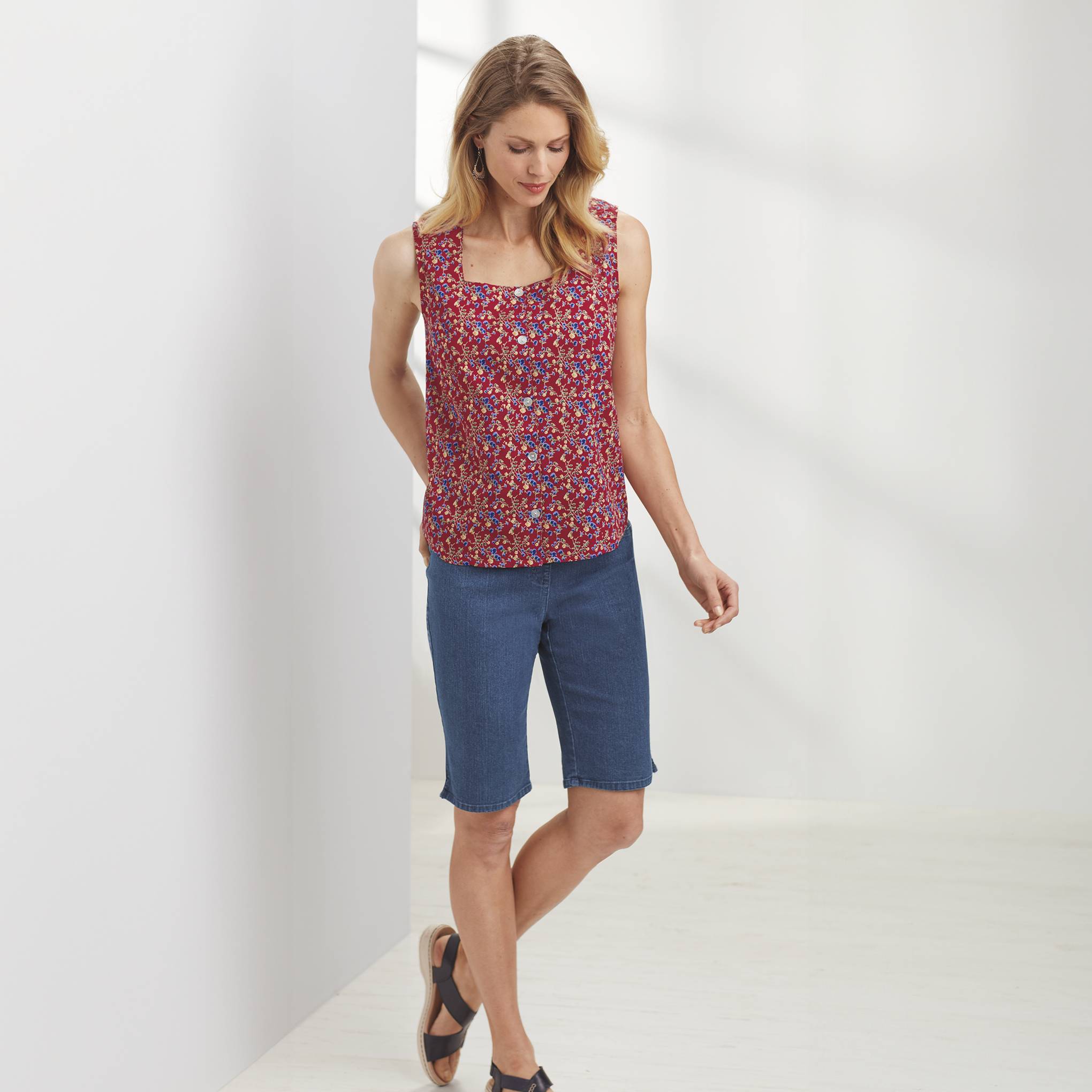 Pull On Denim Shorts - Northstyle Catalog