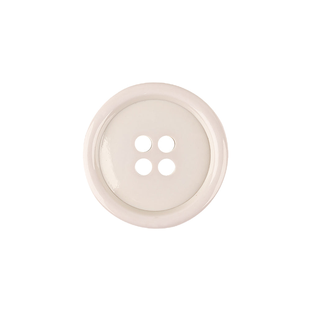 Italian Semi-Shiny Bone 4-Hole Plastic Button - 32L/20mm - Joann Fabrics