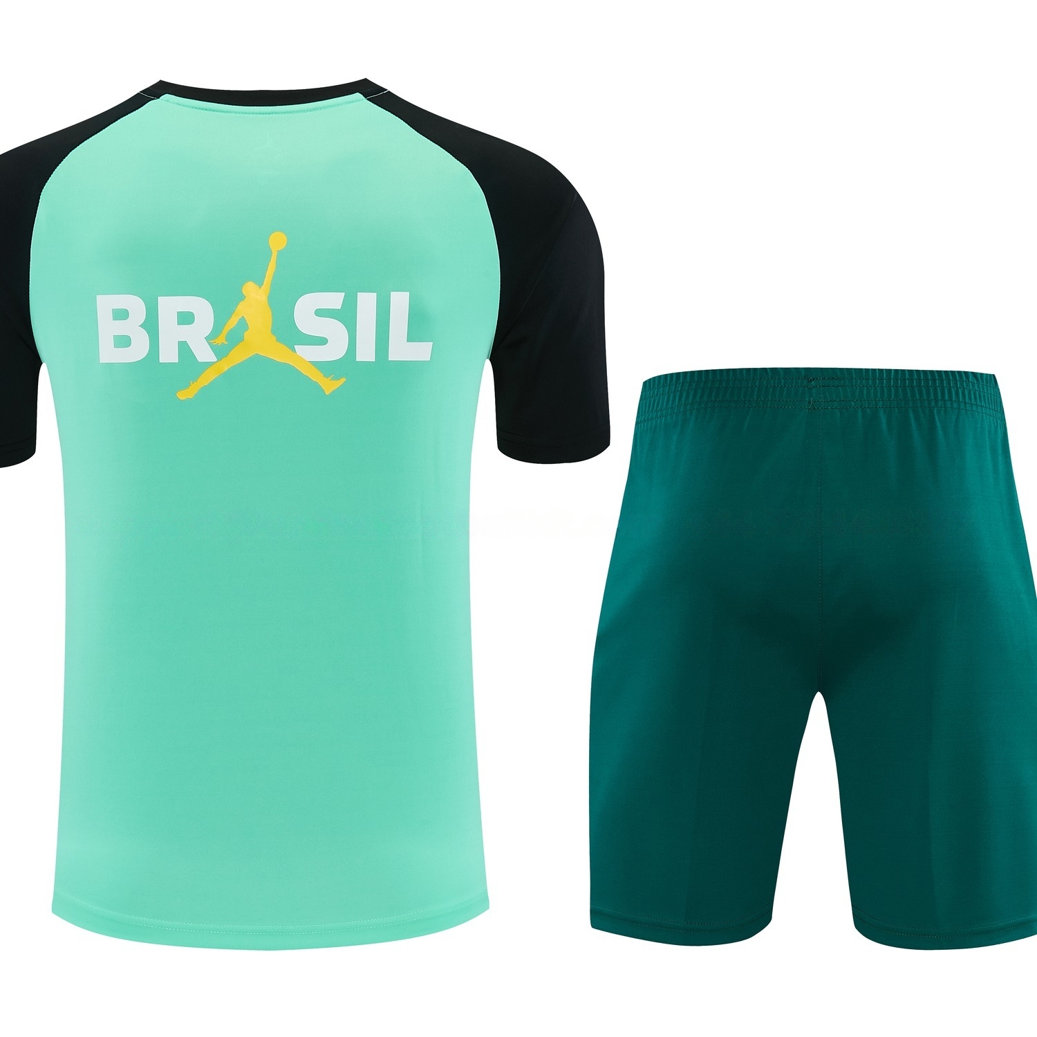 Brazil 2026 Short-Sleeve Training Set - Green Top & Dark Green Shorts - UnitedFutballJersey