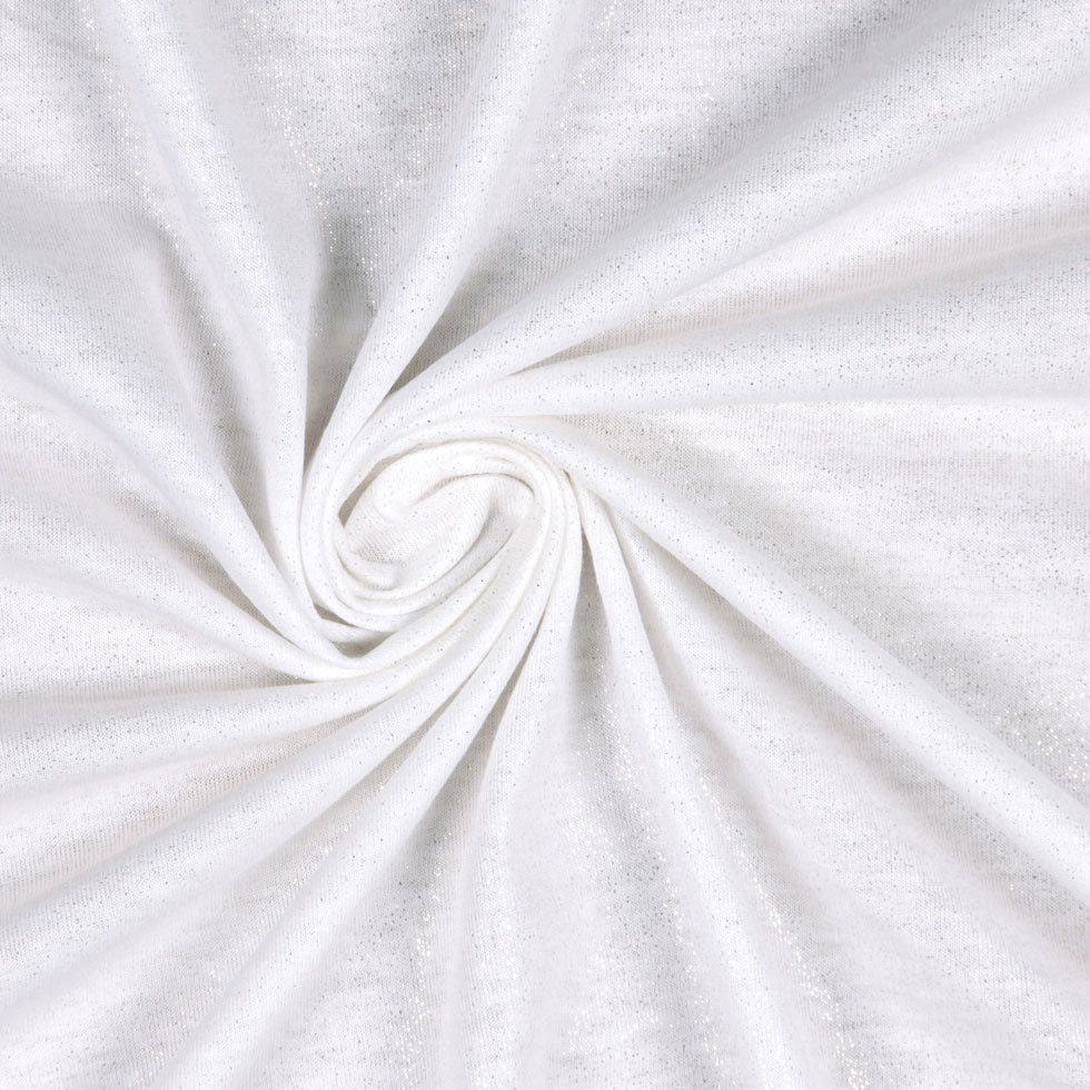 White/Gold Solid Jersey - Joann Fabrics