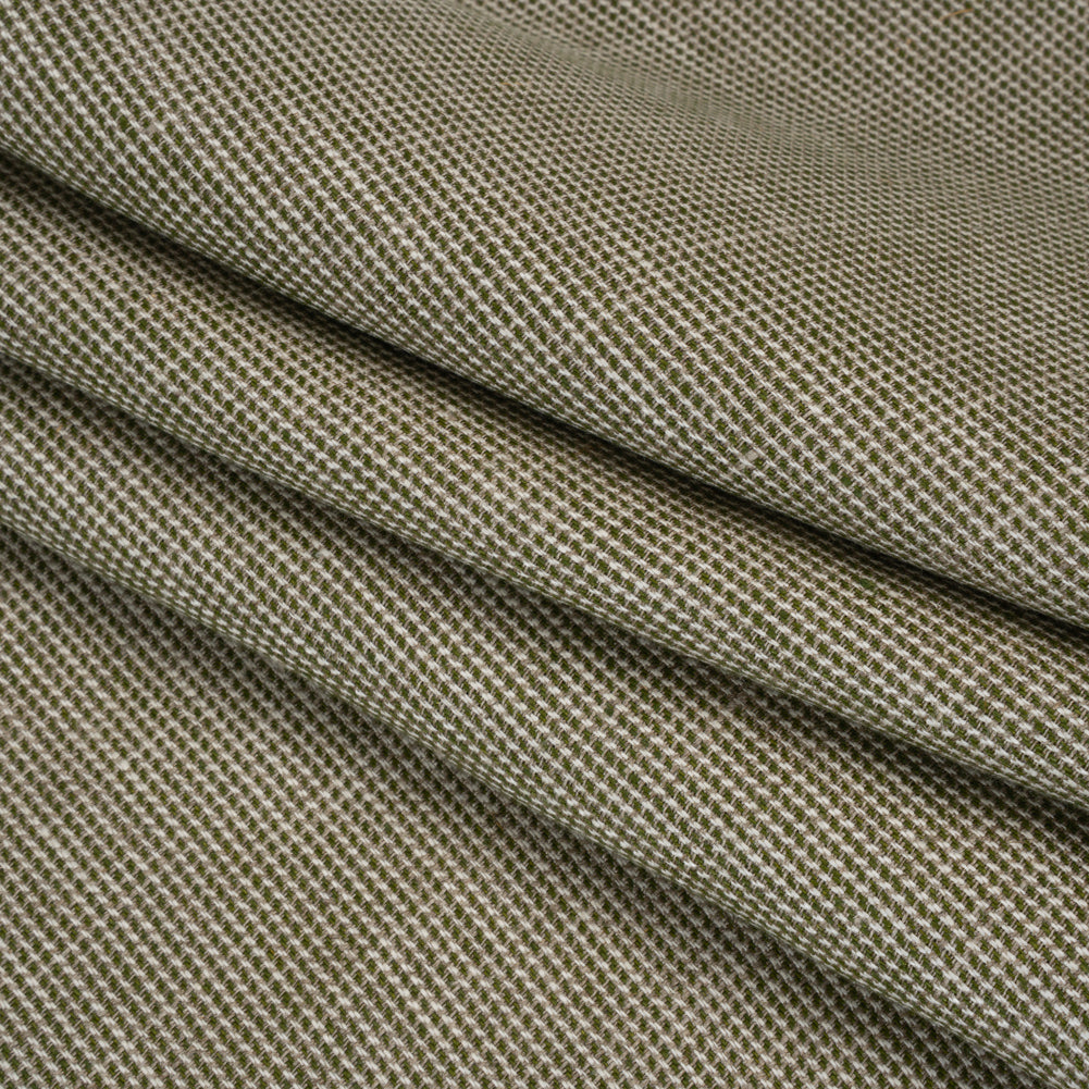 Linen Twill - Beige, Grass Green and White Stripes - Joann Fabrics