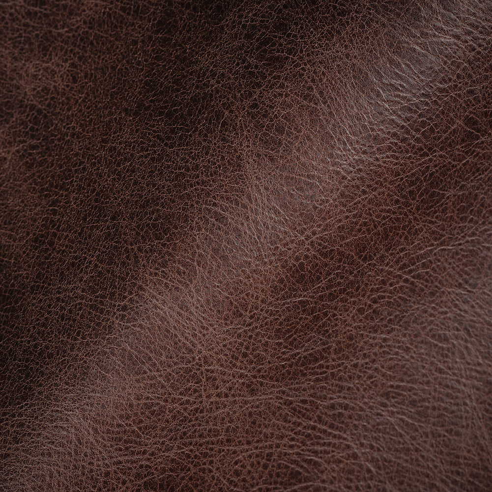 Manhattan Italian Chocolate Natural Pebble Aniline Dyed Top Grain Cow Leather Hide with Protective Coating - Joann Fabrics