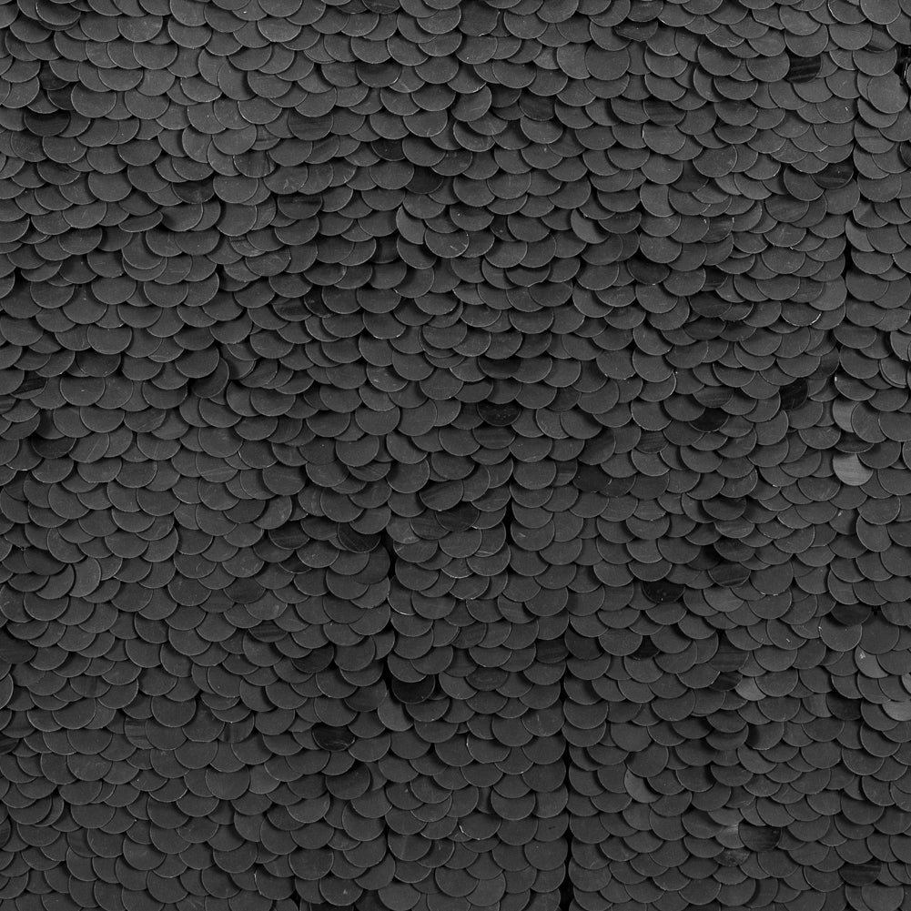Phillip Lim Black Paillette Sequins on a Crinkled Silk Georgette - Joann Fabrics