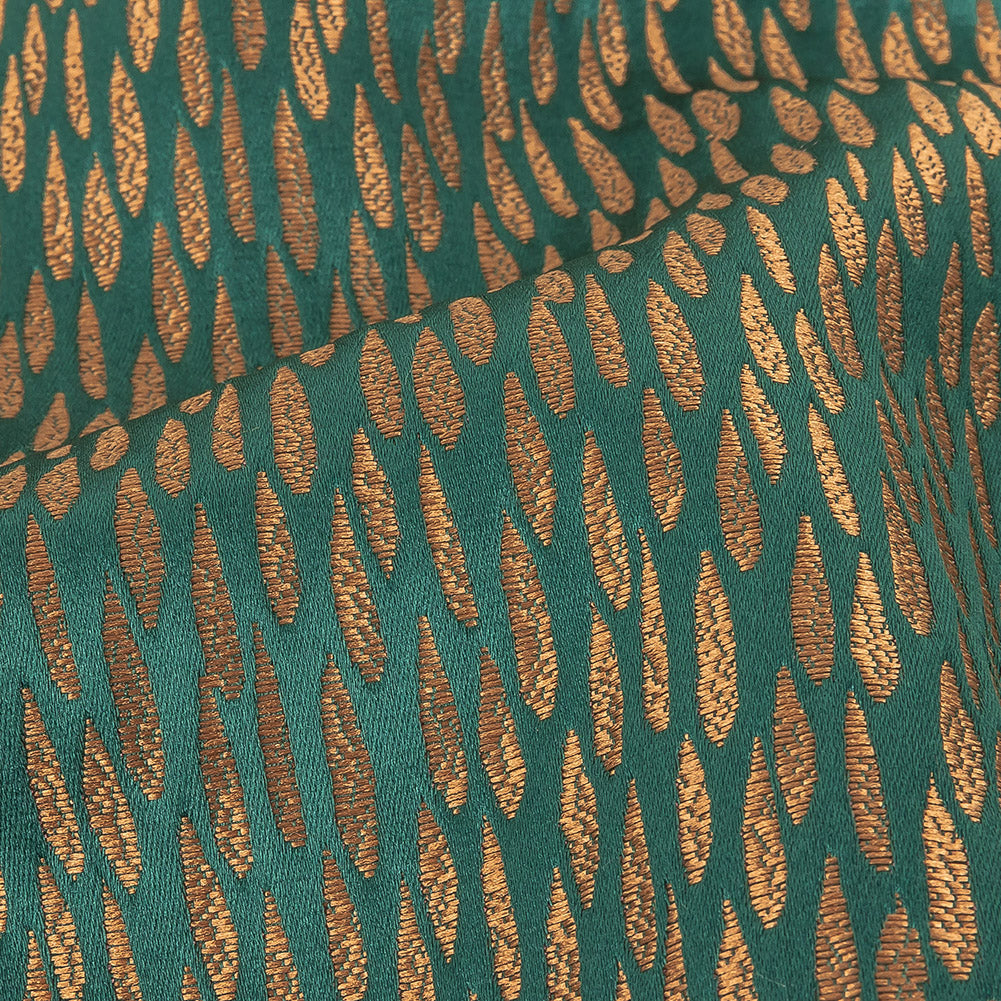Luminous Drapery Jacquard - Emerald Raindrops - British Imported - Joann Fabrics