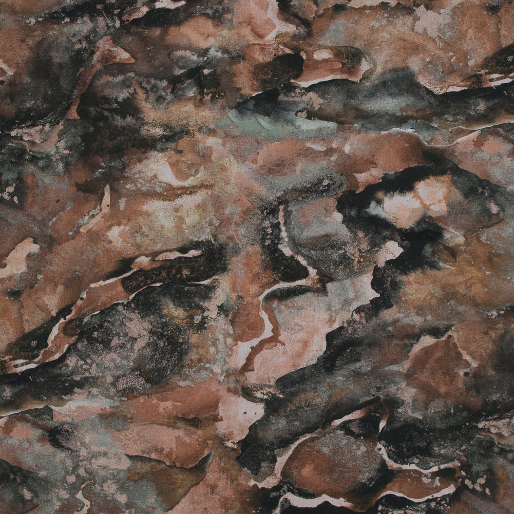 Cotton Voile - Beige and Gray Abstract - Excitement of Rebellion Print - Mood Exclusive Key Largo Collection - Joann Fabrics