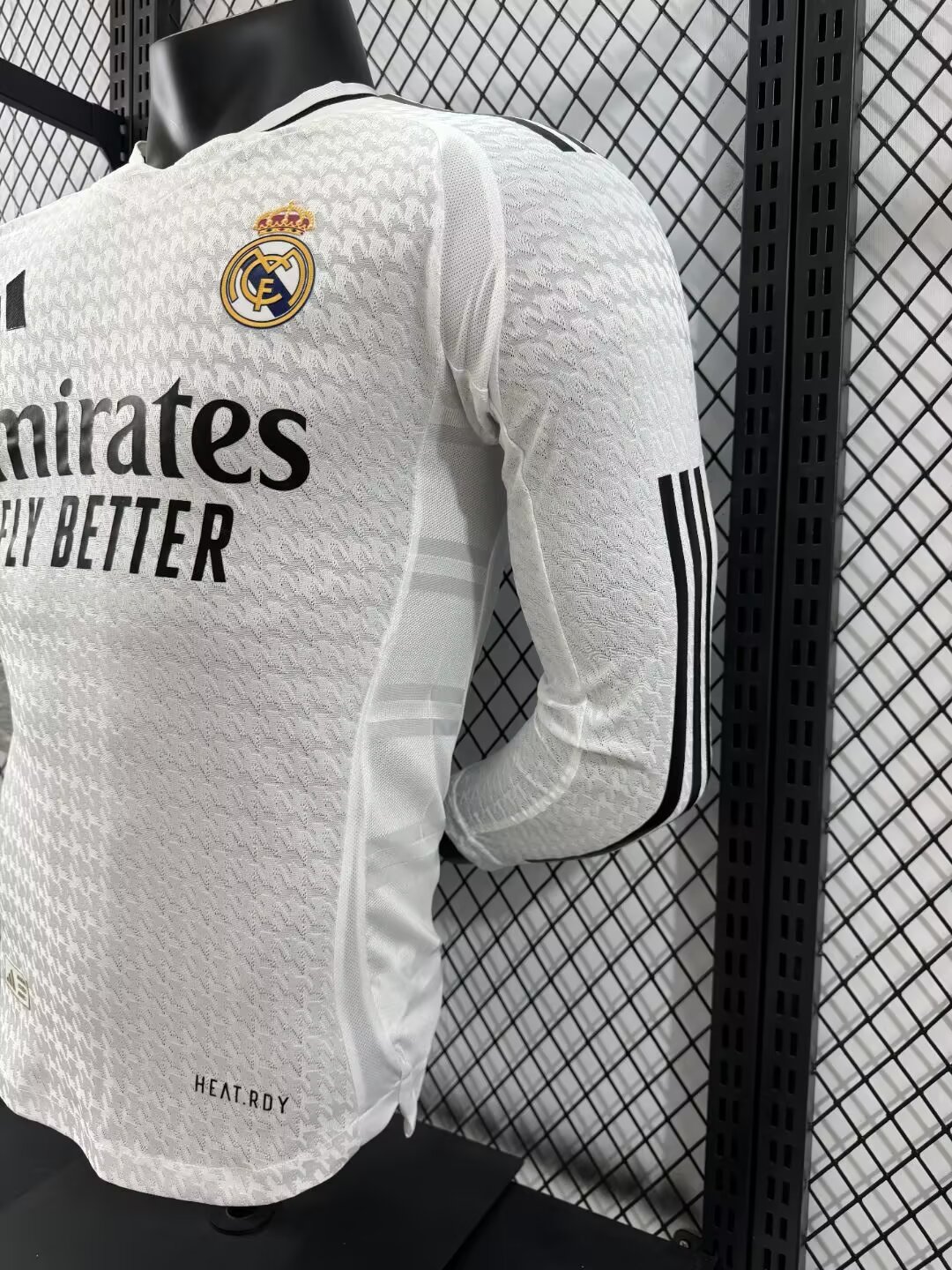2024/2025 Player Version Real Madrid Home Long Sleeve Jersey 1:1 Thai Quality
