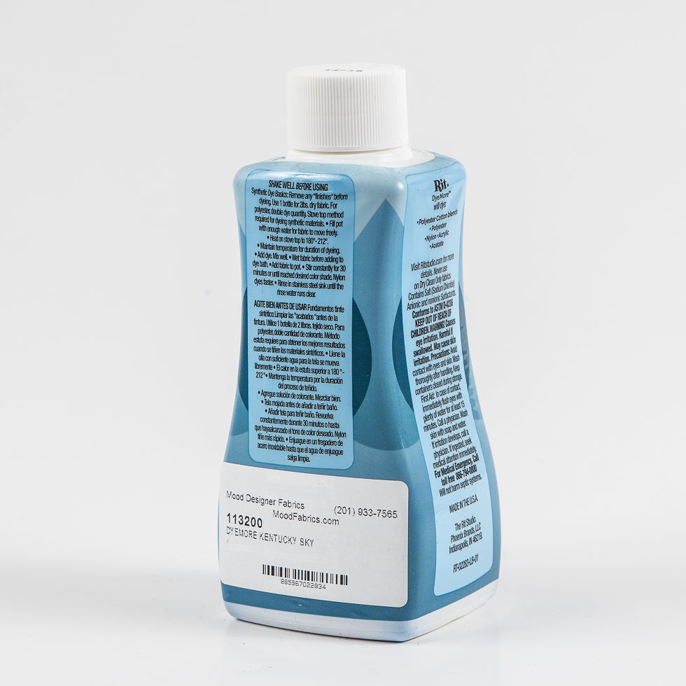 Rit DyeMore Synthetic Fiber Dye - Kentucky Sky - 7oz Bottle - Joann Fabrics