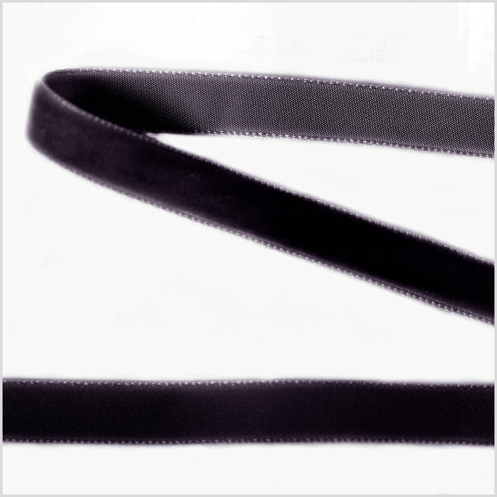 Single Faced Velvet Ribbon Made in Italy - 3/8