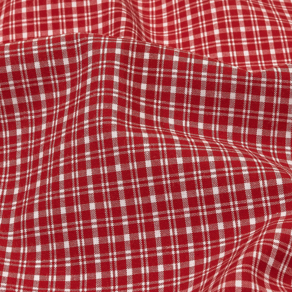 Pima Cotton Shirting - Red and White Plaid - Joann Fabrics
