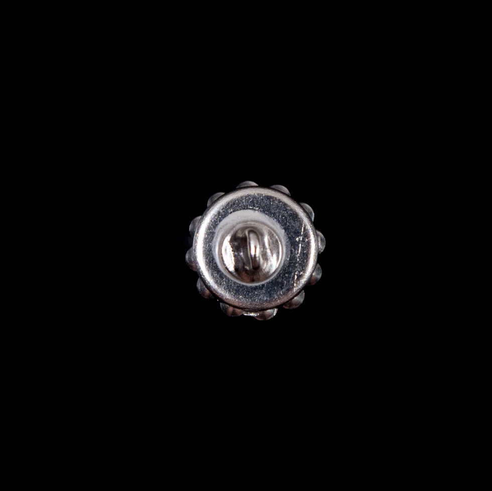 Italian Silver Rhinestone Shank Back Button - 14L/9mm - Joann Fabrics