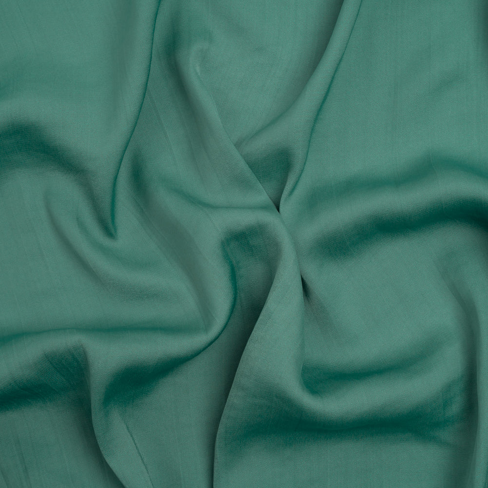 Crinkled Lightweight Polyester Satin - Sea Glass Green - Designer Deadstock - Joann Fabrics
