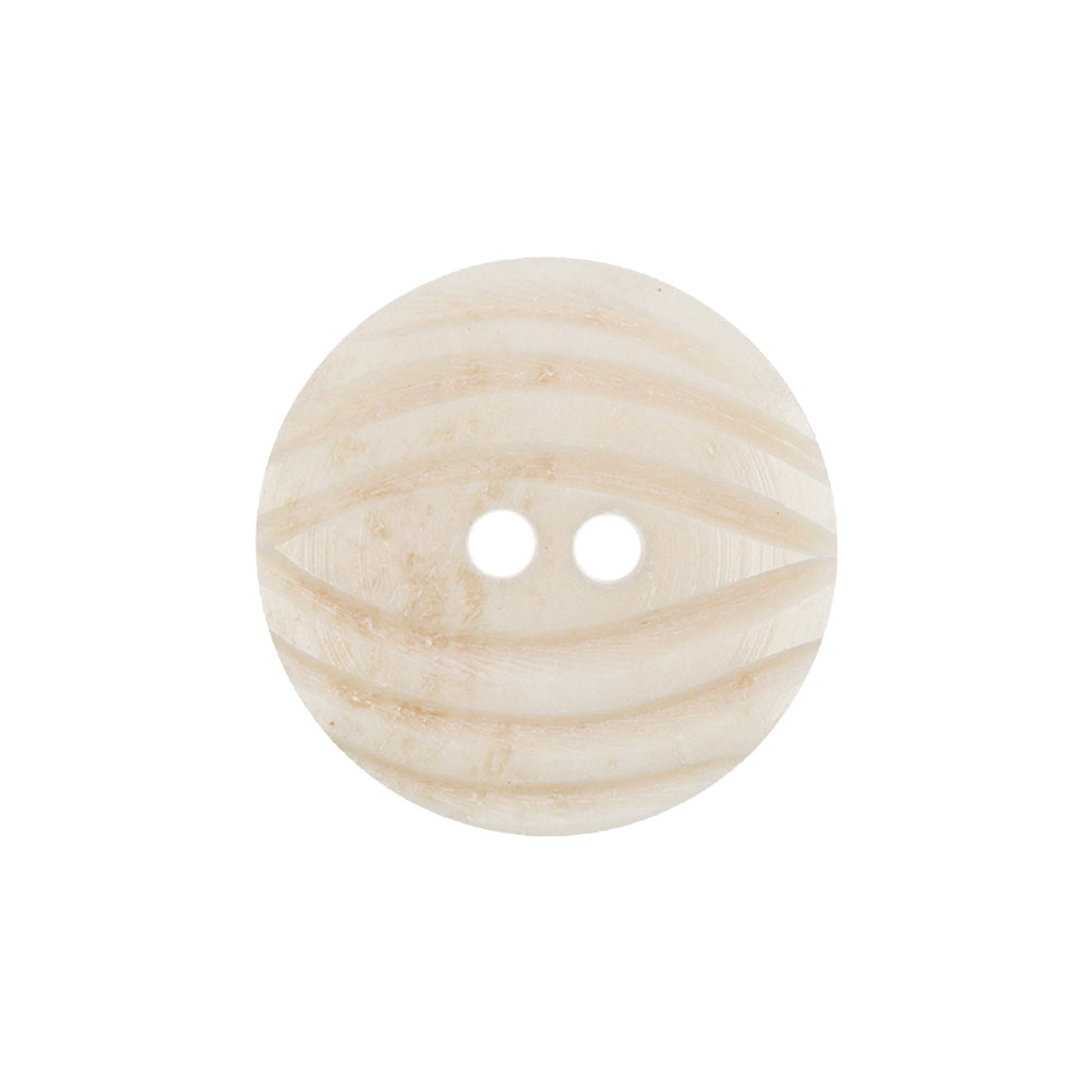 Natural Bone Carved Circular 2-Hole Button - 36L/23mm - Joann Fabrics