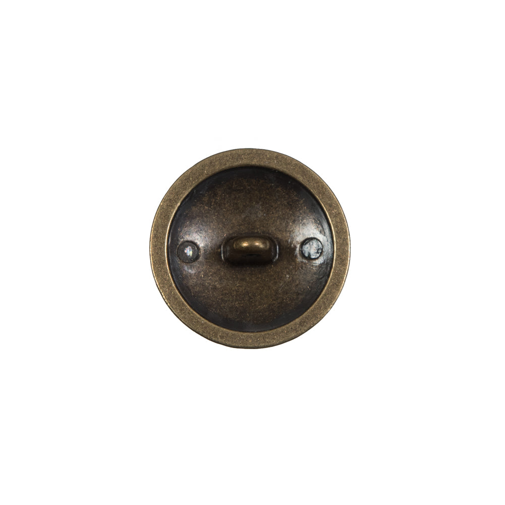 Italian Old Gold Military Shank Back Button - 24L/15mm - Joann Fabrics