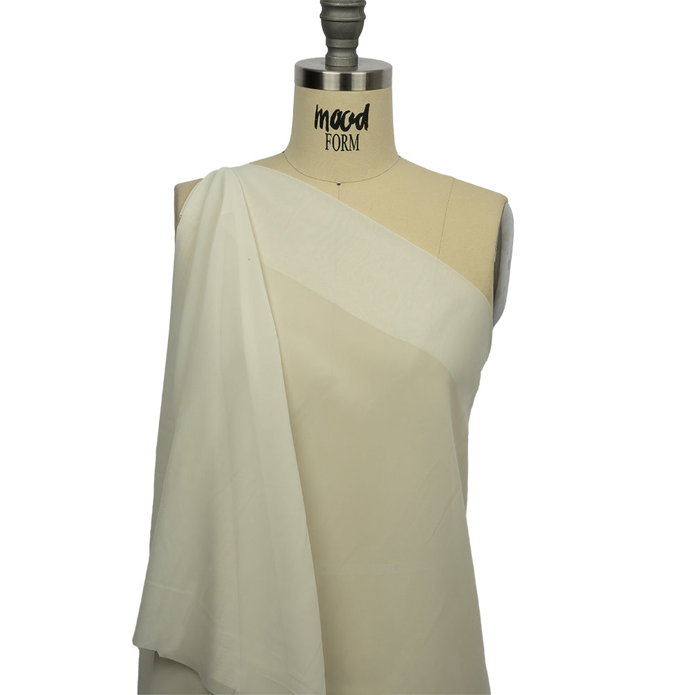Famous Australian Designer Antique White Polyester Georgette - Joann Fabrics