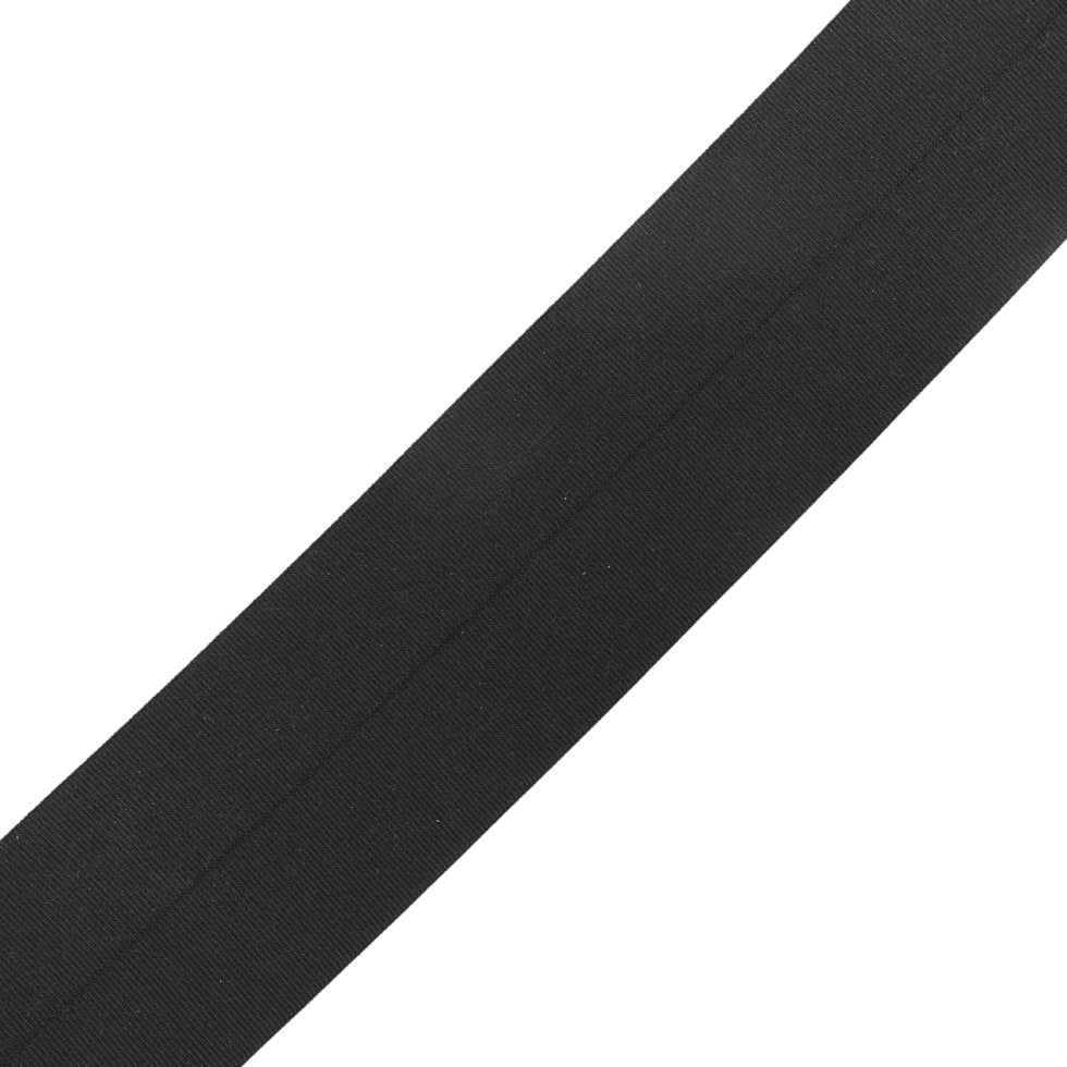 Black Stretch Fold Over Grosgrain - 3.125