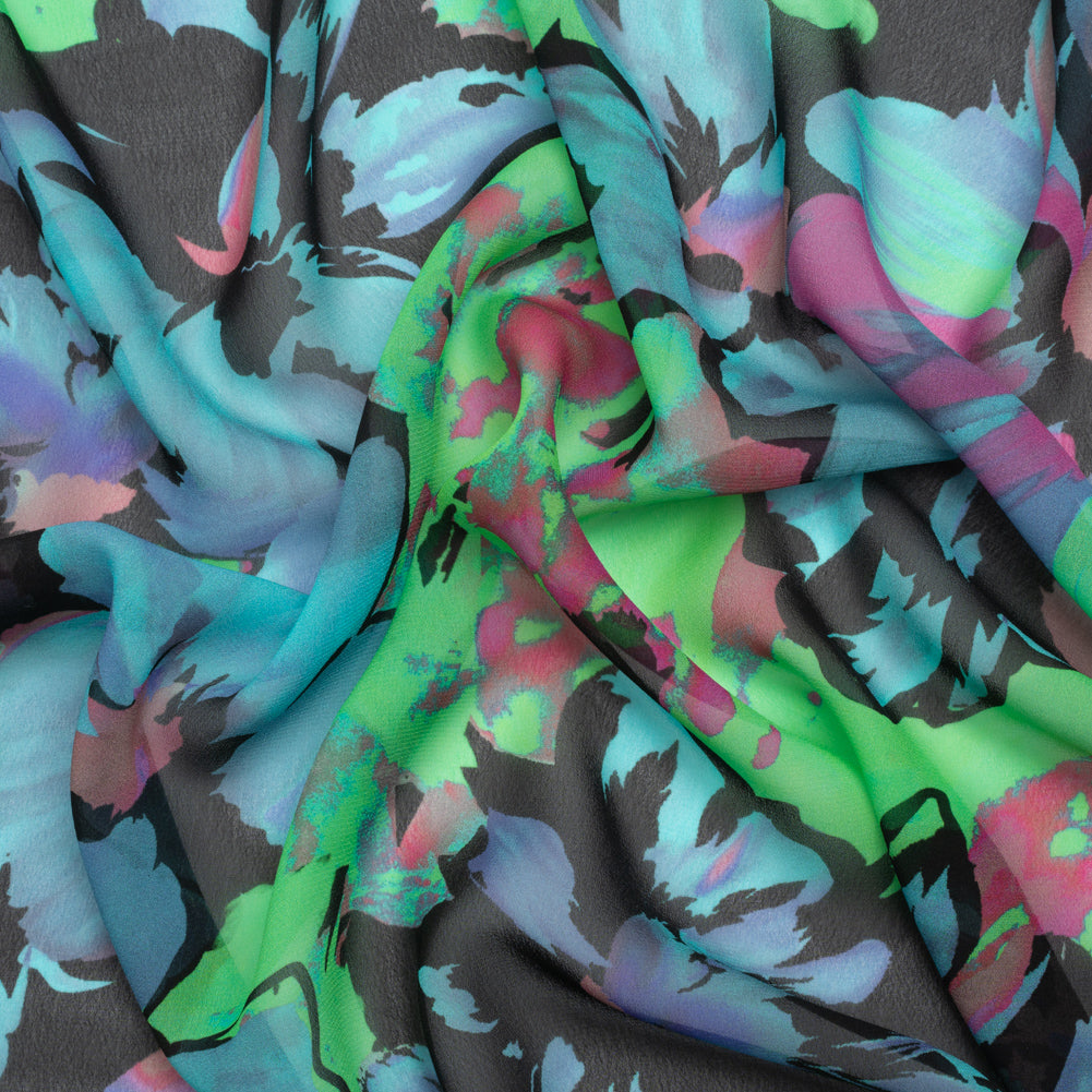 Mood Exclusive Neon Number Viscose Chiffon - Joann Fabrics