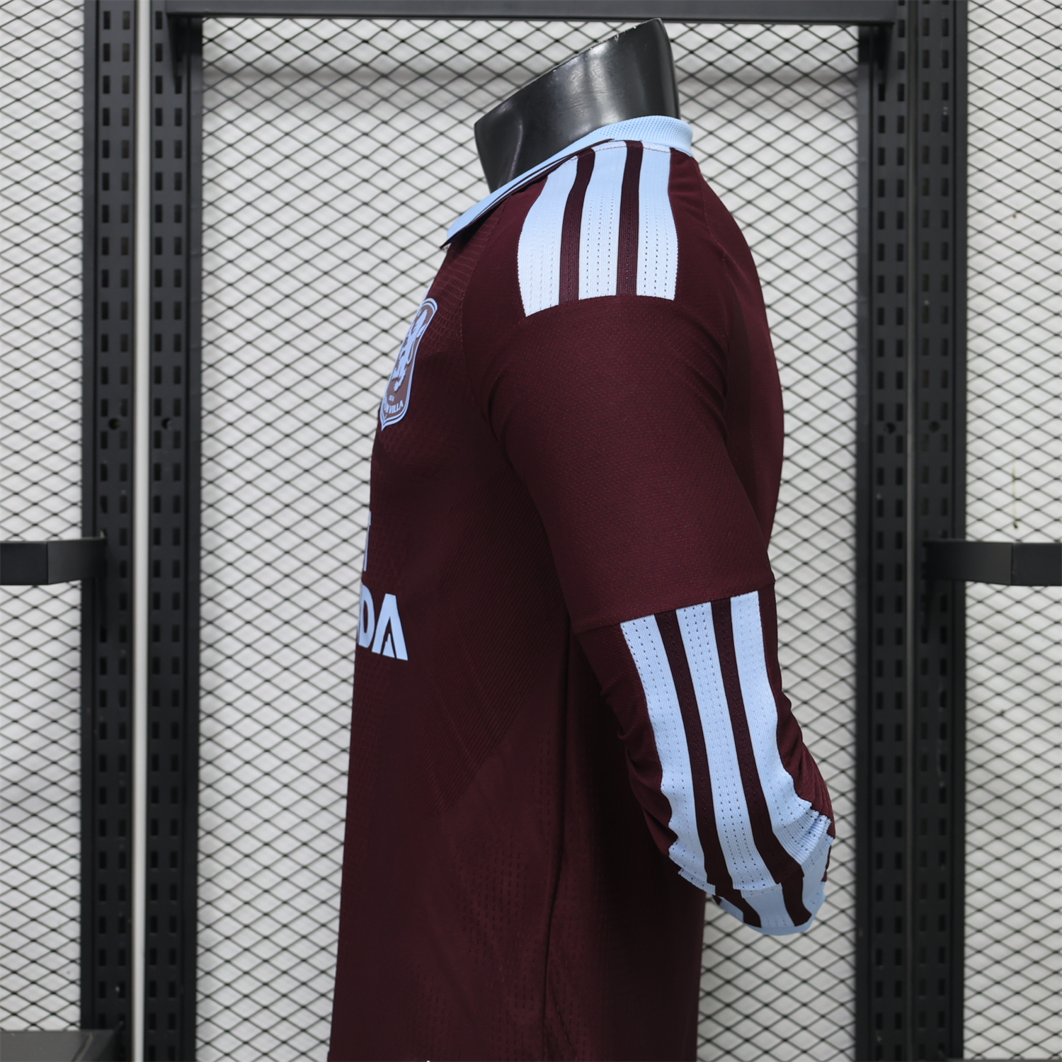 Aston Villa 26-27 Home Long Sleeves Jersey With Sponsors - Player Version - UnitedFutballJersey