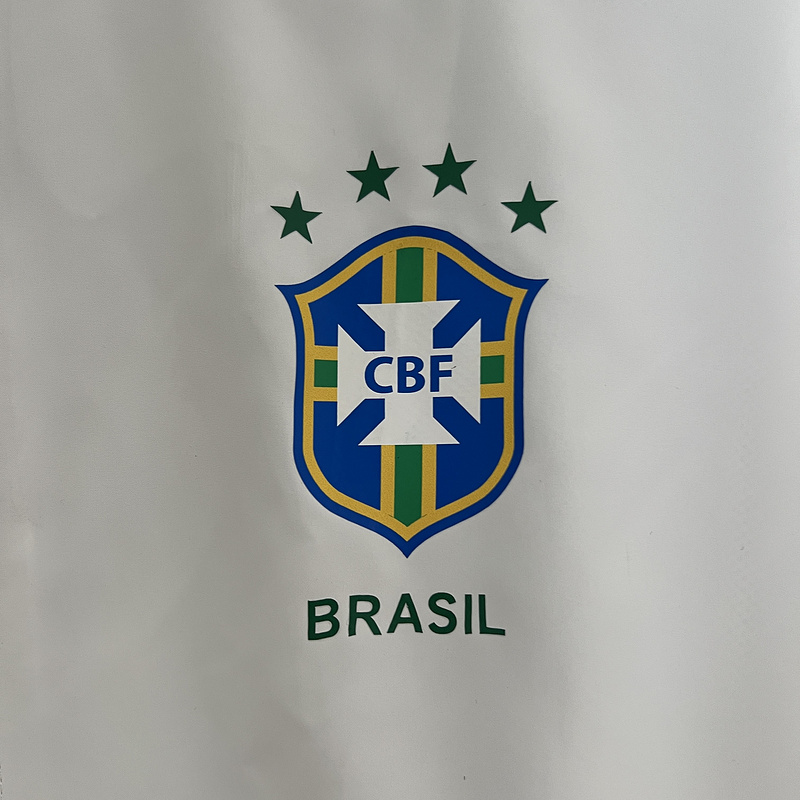 2024 Brazil National Team Windbreaker White And Blue
