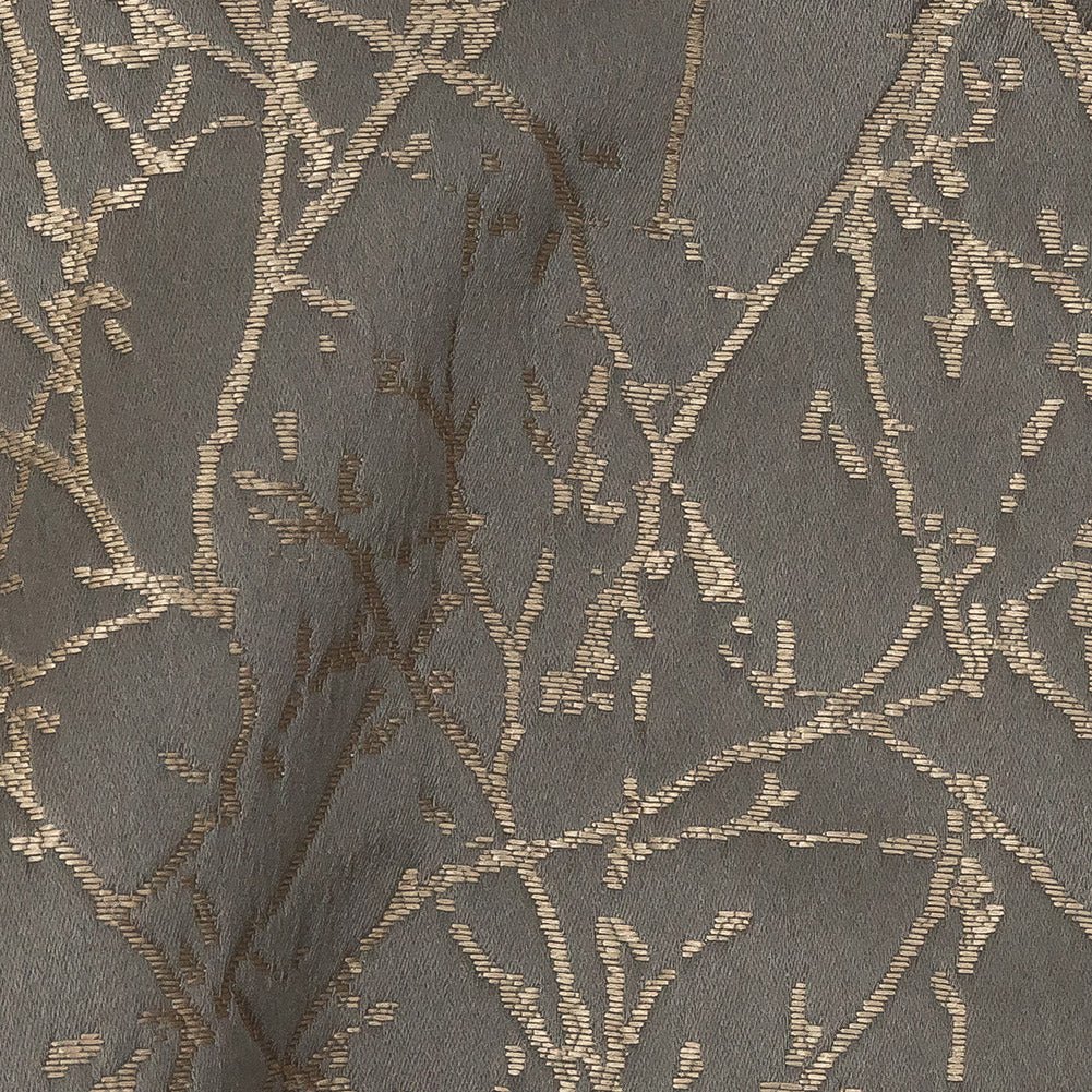 Polyester Jacquard - Mole Wintry Branches - British Imported - Joann Fabrics