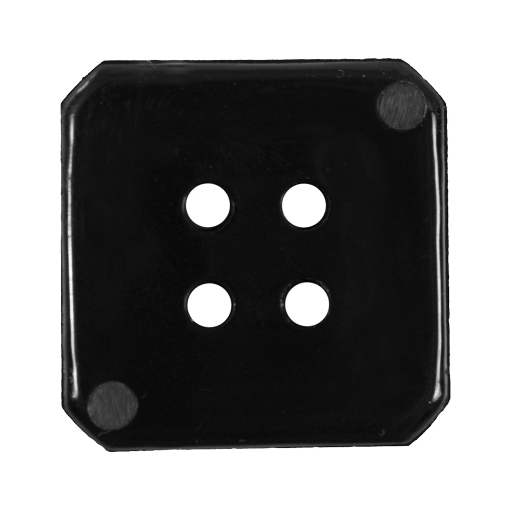 Black Square Bevel Cut Button - 48L/30.5mm - Joann Fabrics