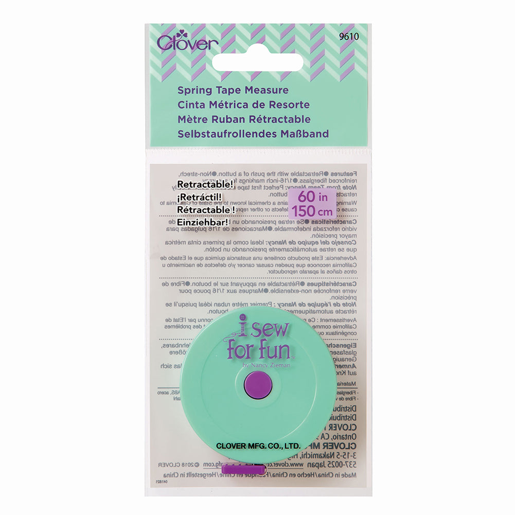 Clover I Sew for Fun Spring Tape Measure - Retractable 60