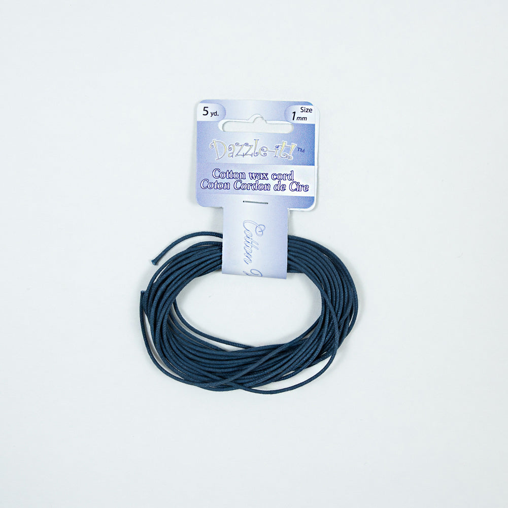 Dazzle-It Royal Blue Cotton Wax Cord - 1mm - Joann Fabrics