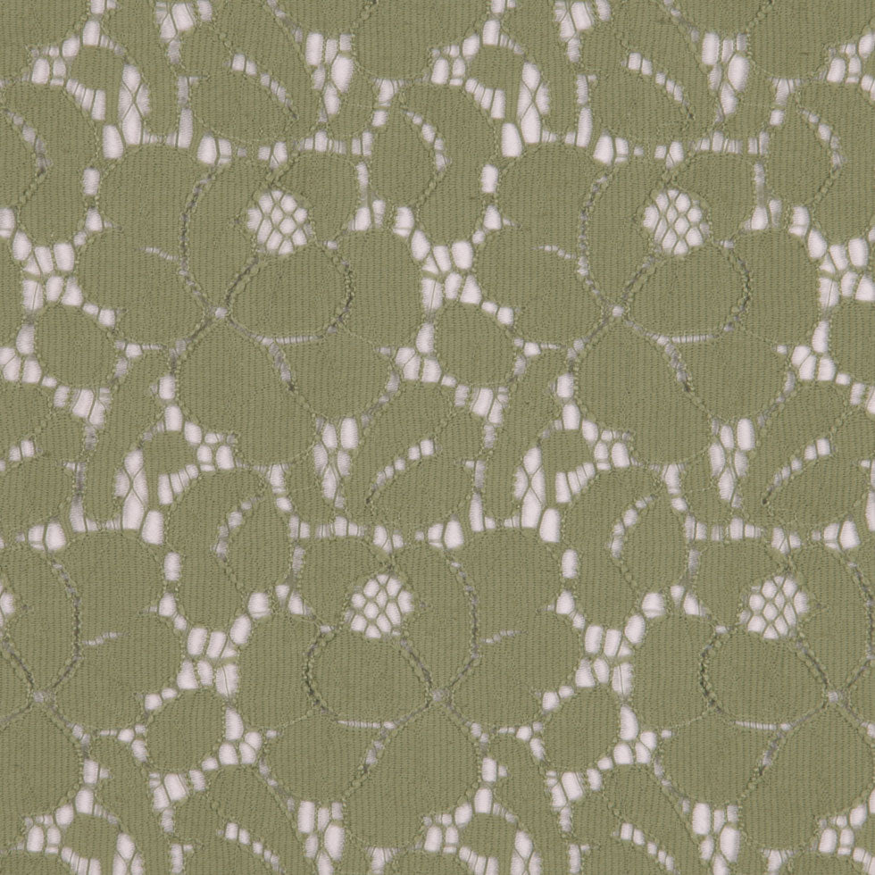 Aspen Green Floral Polyester-Cotton Lace - Joann Fabrics