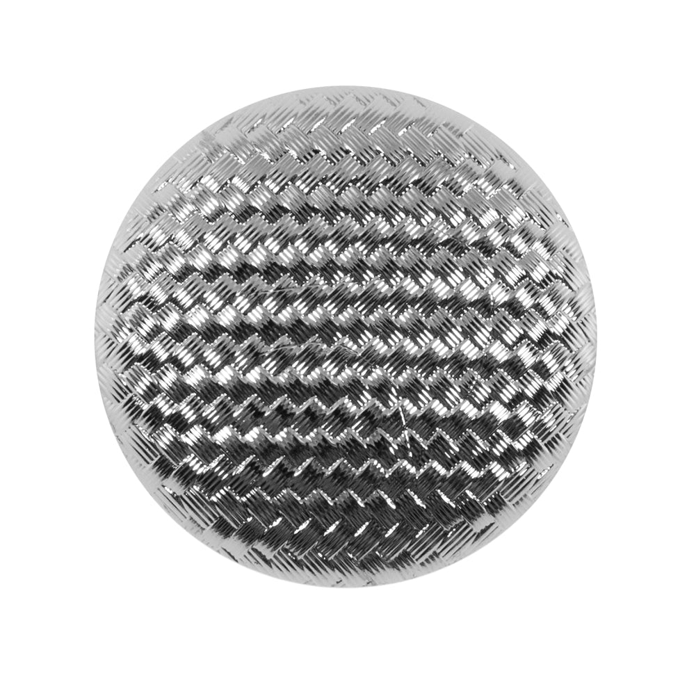 Italian Silver Basketwoven Plastic Button - 44L/28mm - Joann Fabrics