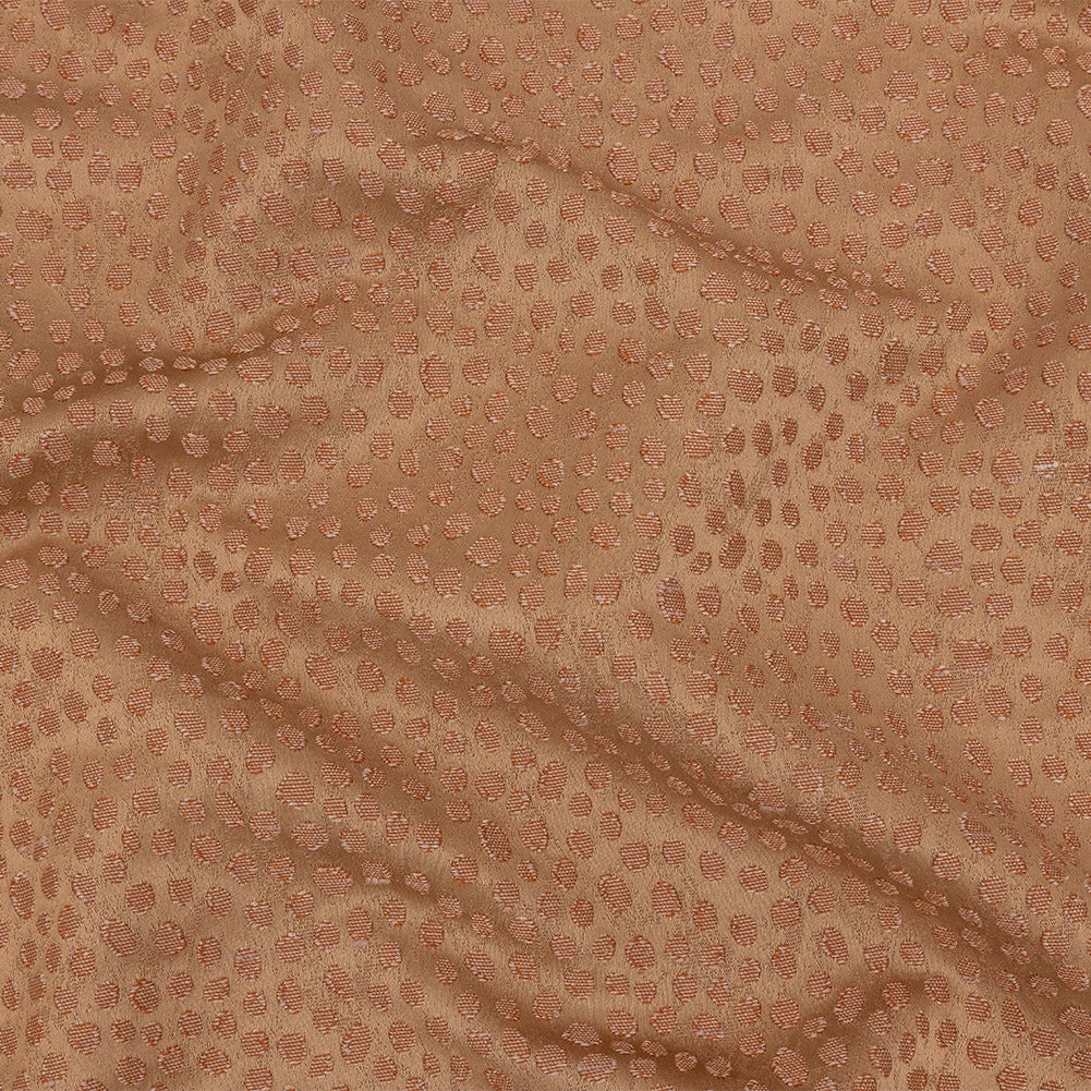Polyester Jacquard - Ginger Spots - British Imported - Joann Fabrics