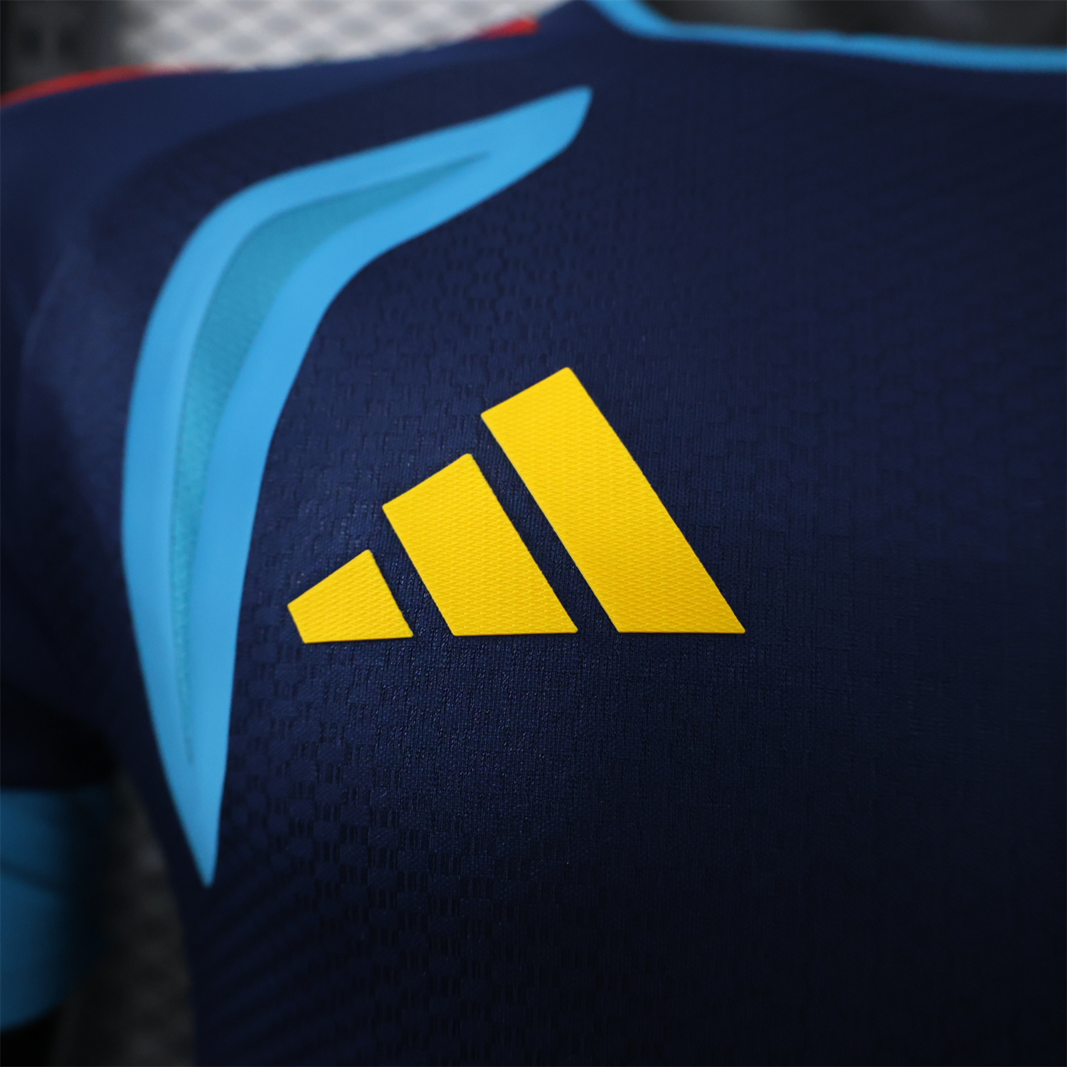 Spain 2026 Deep Blue And Light Blue Training Jersey - Player Version - UnitedFutballJersey