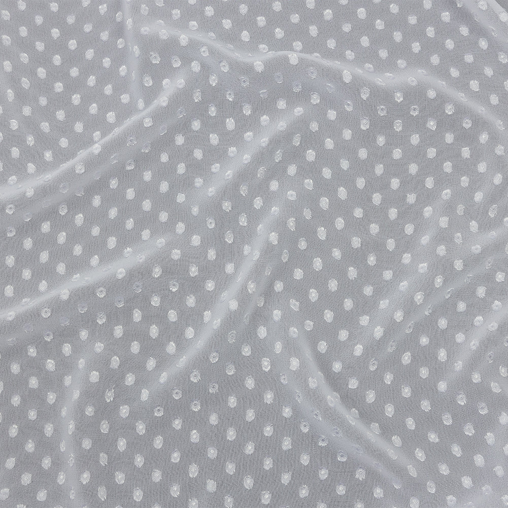 Polyester Swiss Dot - White - Mood Exclusive Annamae Collection - Joann Fabrics