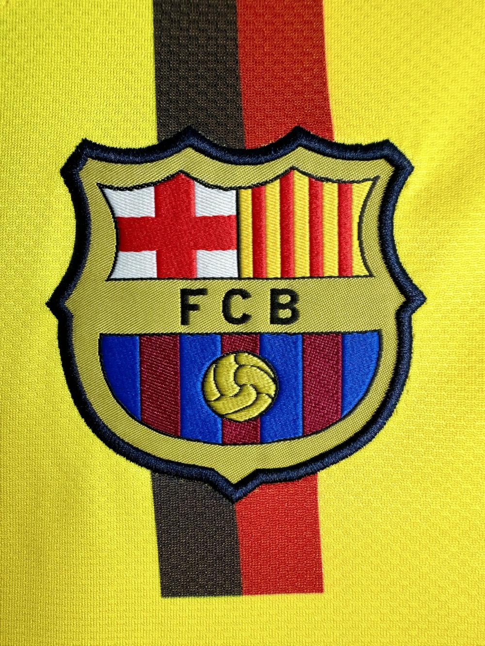 2008/2009 Retro Barcelona Away Football Shirt Long Sleeve 1:1 Thai Quality