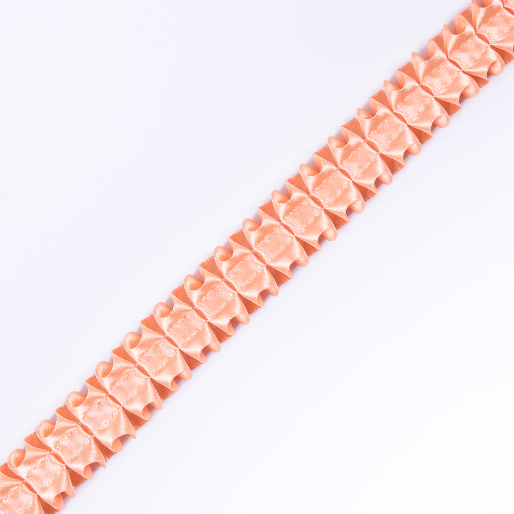 Italian Peach Box Pleated Trimming - 1