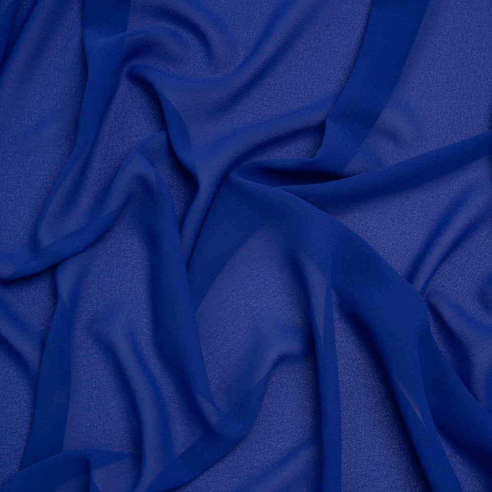 Polyester Chiffon - Lapis Blue - Designer Deadstock - Joann Fabrics
